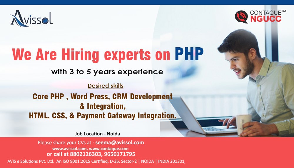 avissol1's tweet photo. We are hiring Experts on #PHP #JobPost https://t.co/U7zmVITODV