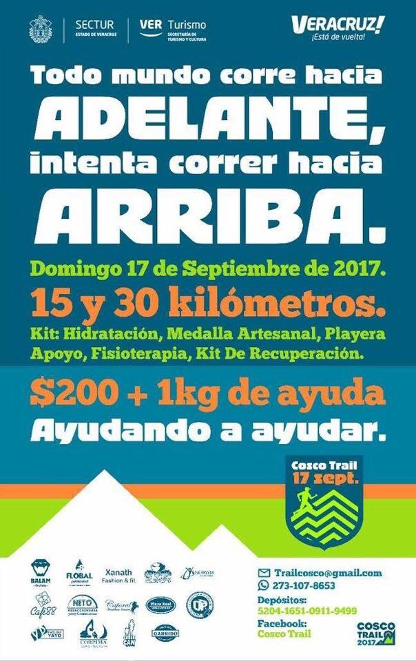 pmagicosver's tweet photo. Inscríbete al #CoscoTrail "Ayudando a Ayudar" el 17 de septiembre en Coscomatepec.
Infórmate en trailcosco@gmail.com
#TurismoDeportivo https://t.co/mAkZCLVj5G