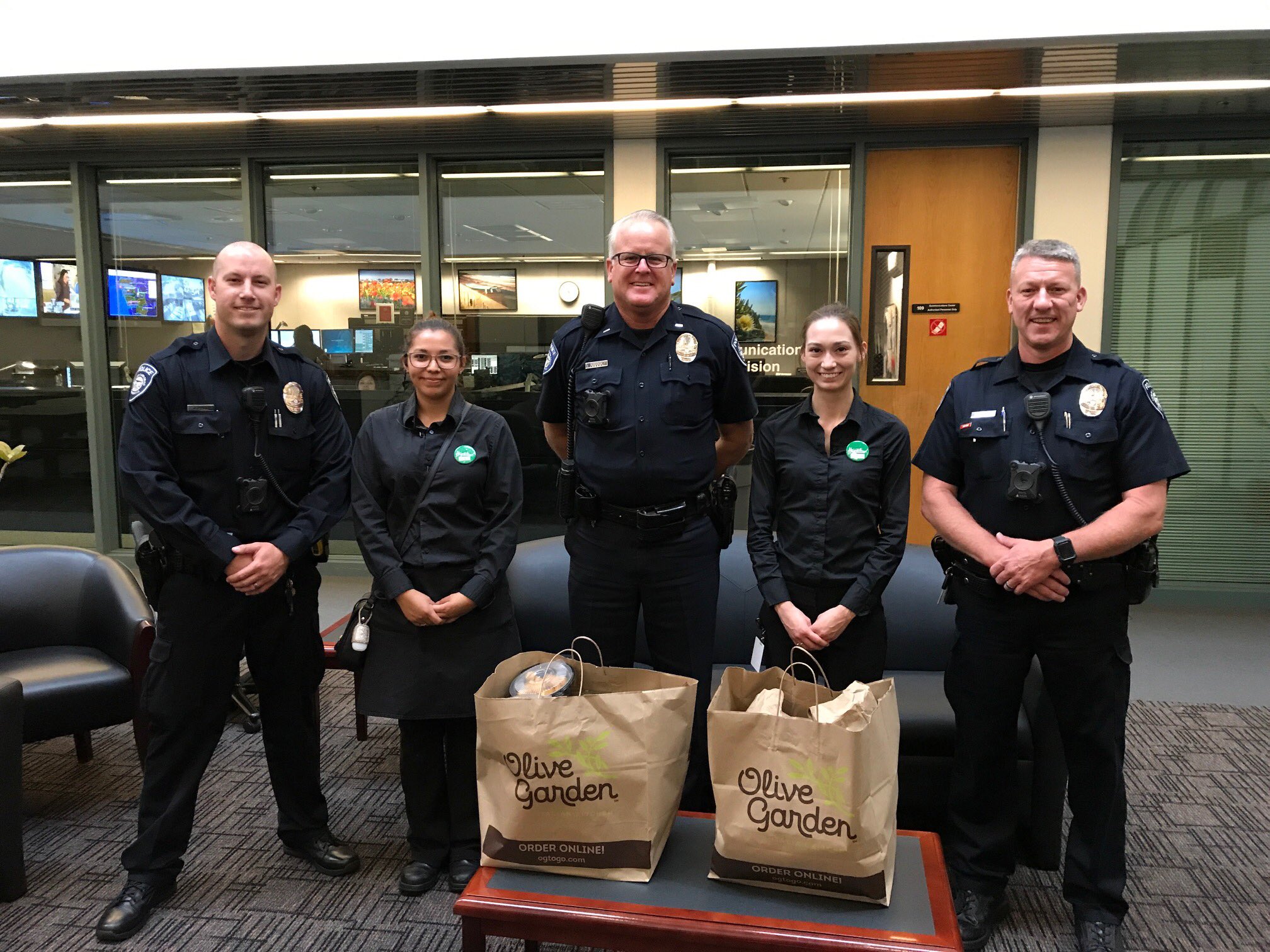 Carlsbad Police On Twitter A Big Thank You To The Olivegarden