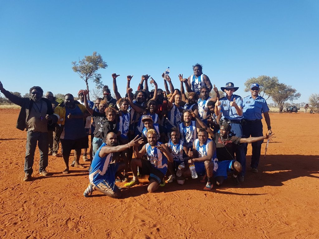 Warakurna football on their way to the preliminary final