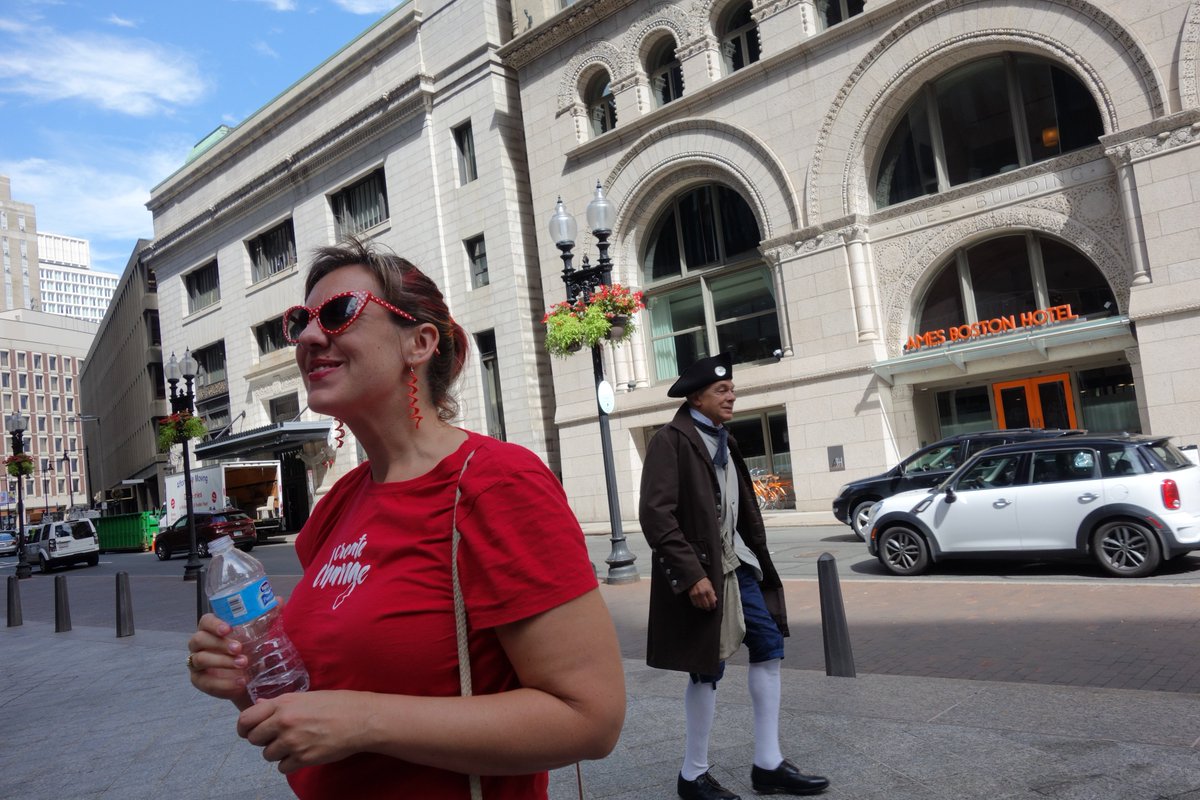 porterfolio's tweet photo. Having a hard time, even now, 10 or so days later, not whistling Yankee Doodle as I look at this photo of @MeghanCArnold. #TypeCon2017. https://t.co/klIqYMIntW