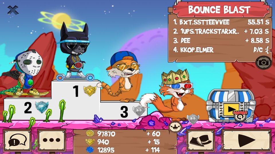 SteveFunRun's tweet photo. Get on my level, son! #funrun2 #TrackStarXRob #Dee #Elmer https://t.co/eL3HNSrZf1