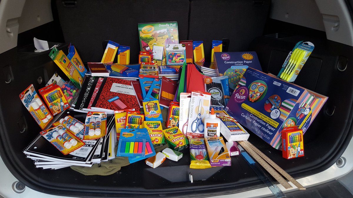 KennedzKubz's tweet photo. My Women's Ministries group contributed to our school drive this wknd to help displaced schools in Rockport. https://t.co/ExOmUAzZ8Z