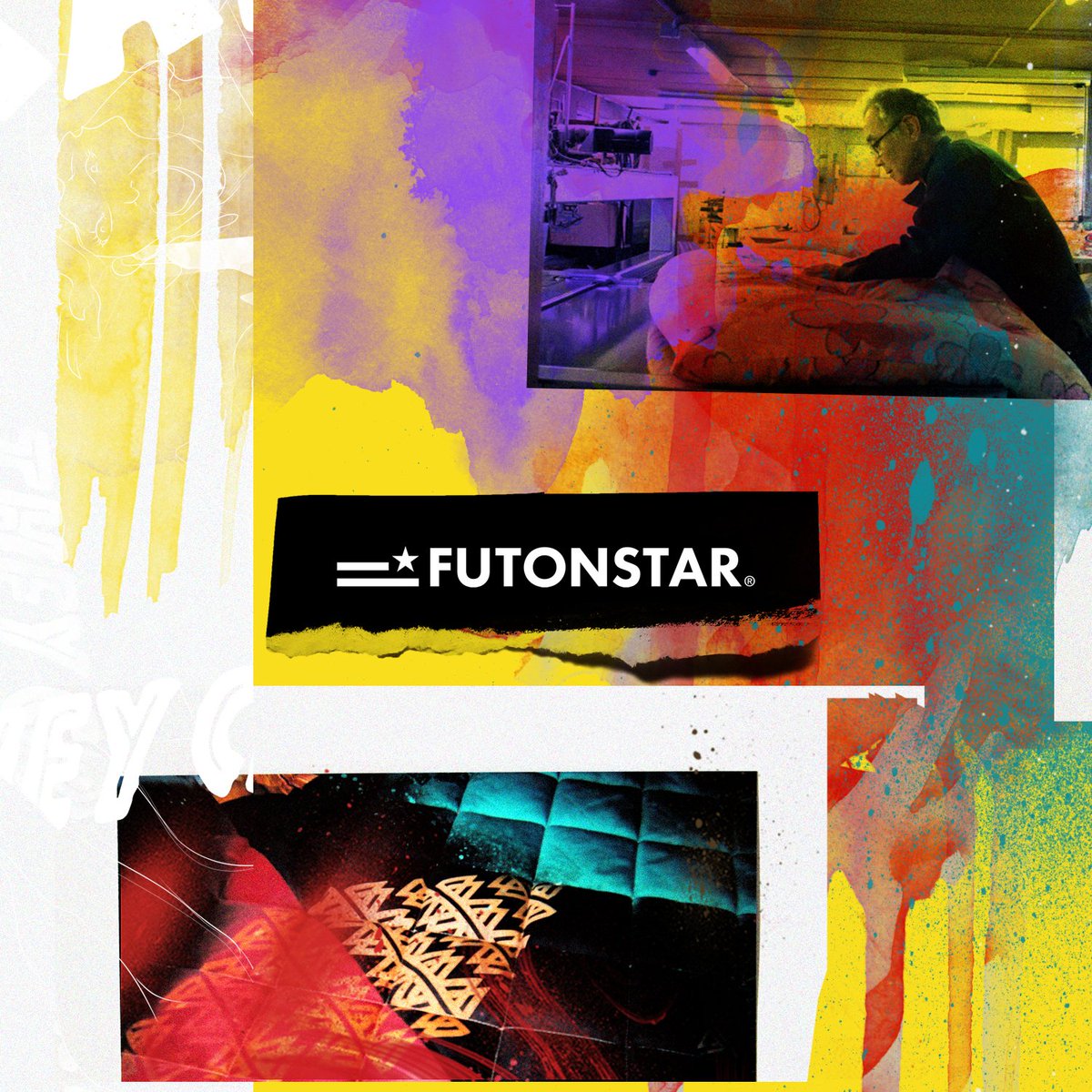 futonstar's tweet photo. アートピースを敷き、アートピースを掛けて眠る。新たなライフスタイルへようこそ。#futonstar #布団 #インテリアデザイン https://t.co/UYADbIqamJ