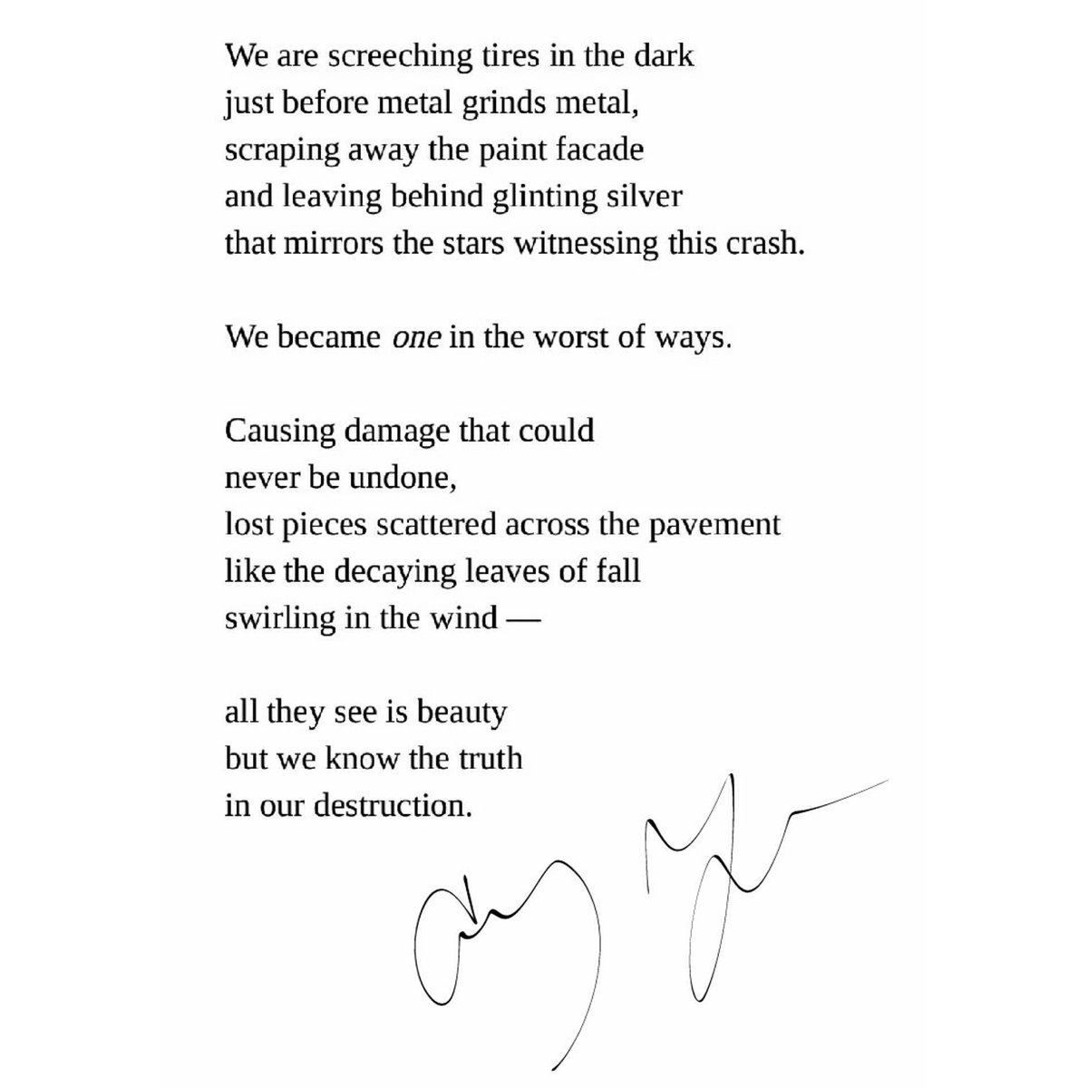 Casey Garner בטוויטר: "perhaps a fear played out in poetry; what I Casey Garner בטוויטר: "perhaps a fear played out in poetry; what I
