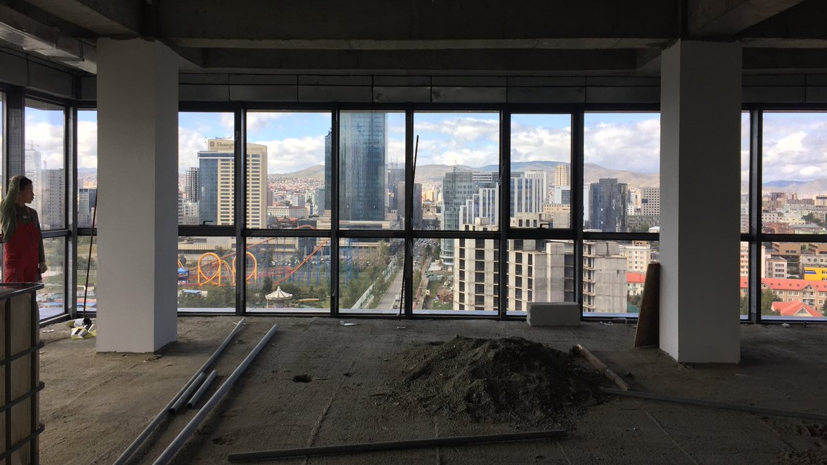 DIB_LLC's tweet photo. Almost ready to enjoy #olympicstreet #gcenter #view #cityscape #ulaanbaatar #officedesign #designbuild #architecture @DinnovationLLC https://t.co/ESKOEXdKIm