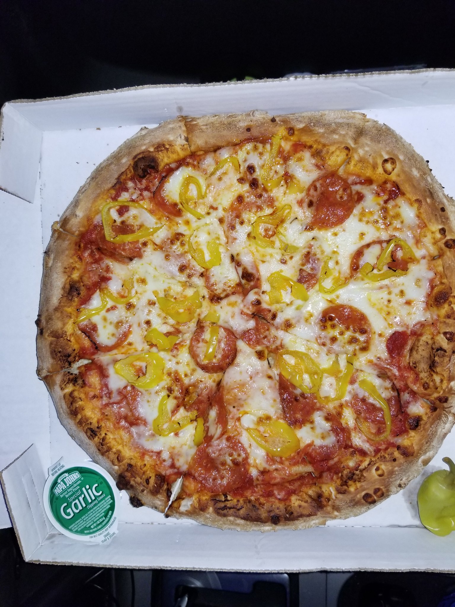 Traci Wright on X: I finally got my favorite pizza ! Papa John's is the  best ! 😍  / X