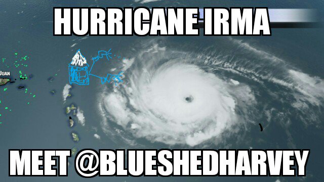 BlueShedHarvey's tweet image. #Irma, let's dance. 

#blueshed