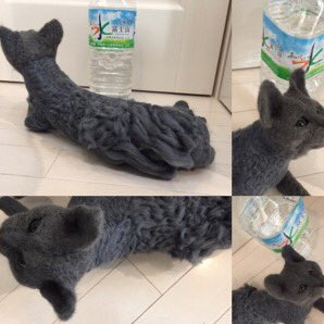 miriis_japan's tweet photo. ロシアンブルー作ってます。
実物大のサイズです。
もうここまでできましたよー。😊
秋頃に発表できるといいな。
#ロシアンブルー #きりのみりい #羊毛フェルト #猫 #cat #russian_blue
#羊毛フェルトのスーパーリアルな猫と犬 https://t.co/u3KGZ9YGIB
