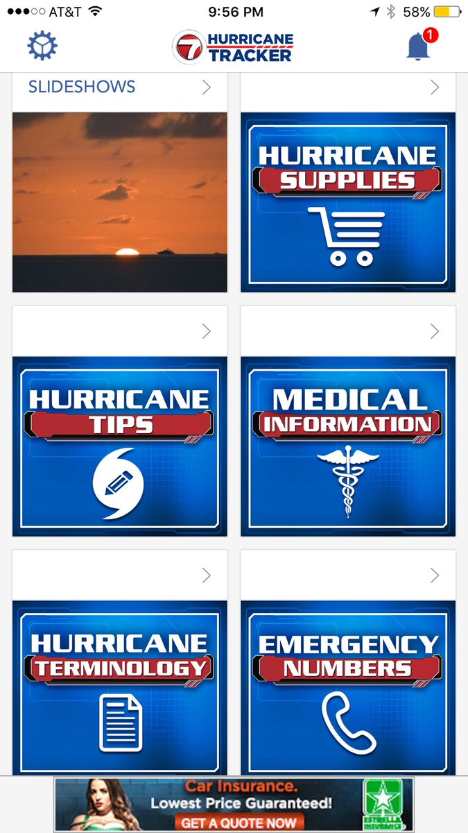 amwithenshaw's tweet photo. Vacationing in Miami --> downloaded my first Hurricane tracker app. #irma #buzzkill 🐬☠️⚡️ https://t.co/TuEIIULkIa