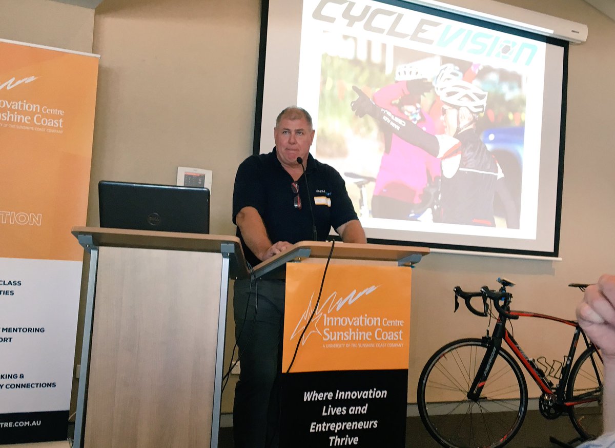 InnovationCentr's tweet photo. World first! @cyclevision_au invented a revolutionary #helmet with 320 degree vision front &amp; back. #safety🚴 @CouncilSCC https://t.co/JwmCZFkBsX