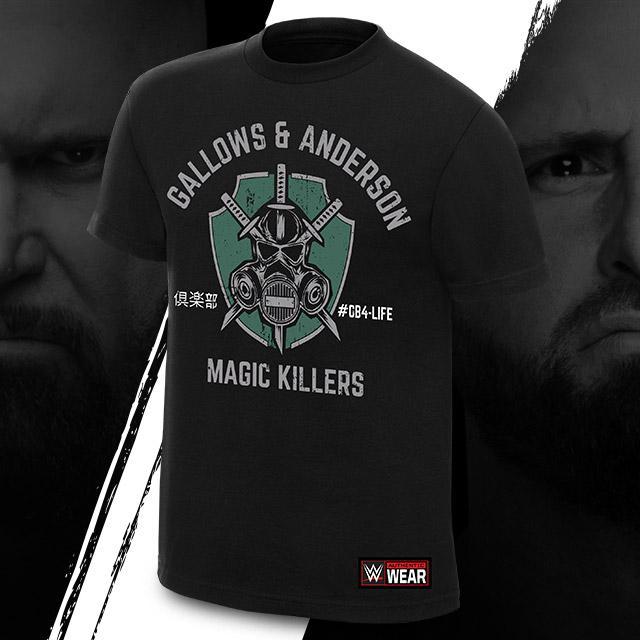 WWEShop's tweet photo. All-new @LukeGallowsWWE &amp; @KarlAndersonWWE #MagicKillers t-shirt now at #WWEShop! #WWE #GallowsAndAnderson #TooSweet
https://t.co/C6uUrbaX2t https://t.co/vEyjTDjIMH