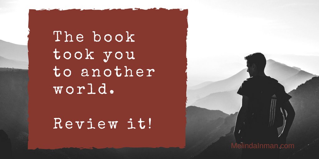 MelindaVInman's tweet photo. Just finish a #weekendread? Review it! When you do Amazon moves it up the rankings, making it more visible. This helps authors sell books. https://t.co/2lQdTIqnY0