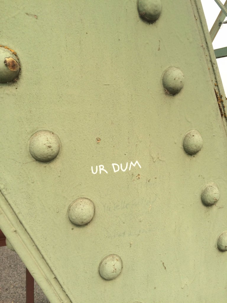UniqueEug's tweet photo. Eugene, Oregon

#Eugene #Oregon #StreetArt #Minimalism #Art #Funny #LOL #Graffiti #GraffitiArt  #Photograph #Bridge #Your #Dumb #UniqueEUG https://t.co/Y9M5afUTP3