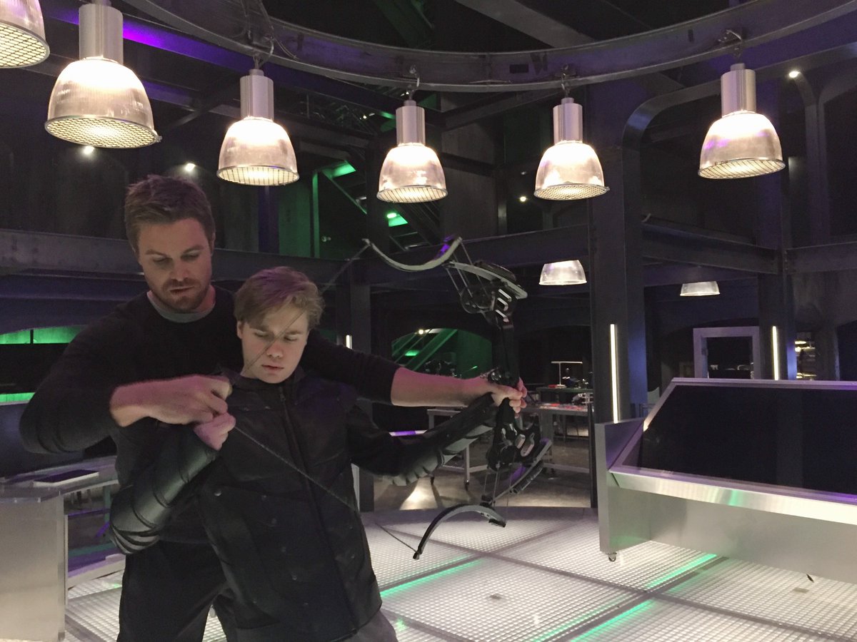 davegesch's tweet photo. @StephenAmell @dawsongesch @ORWish @StephenAmell @MTong @MakeAWishBCYK @MakeAWish made this happen. They've been buddies ever since. Hung out again in Portland. ❤️ https://t.co/fslylB3uoF