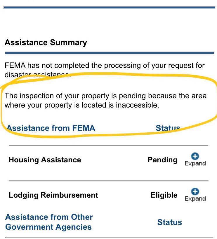 FEMA is aware of clients receiving the pictured notice while attempting to process their claims. FEMA officials...  facebook.com/CityOfDickinso…