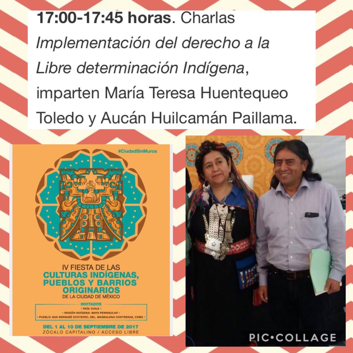 PJESUSGLEZ's tweet photo. Mañana nuevamente en el Foro Carlos Montemayor con los hermanos mapuche, los esperamos #FCI2017 https://t.co/VqjWPX89v0