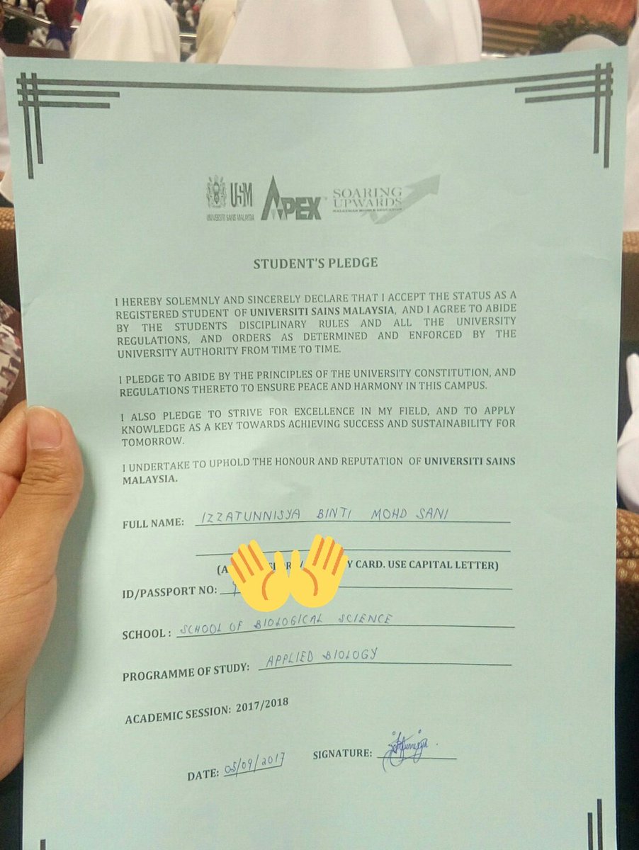 uchamohdsani's tweet image. #finallyofficial #usm