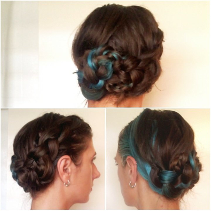 karidlane's tweet photo. It was hot today so I opted for an #updo. I hadn't tried a #braidbun like this before and I really like how it turned out. #braids #hair https://t.co/9JnE3gZsO8