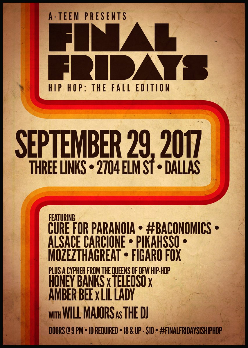 ATeemInc's tweet photo. #FinalFridayIsHipHop https://t.co/PY4Y82z7dE