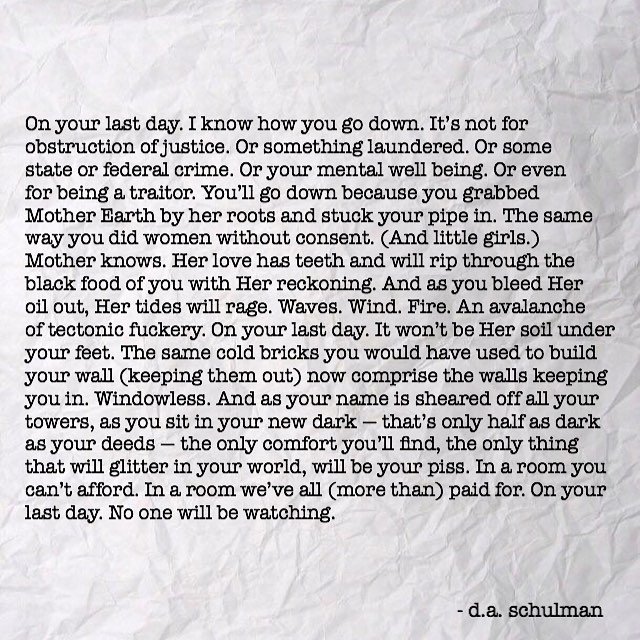 daschulman's tweet photo. #resist #ImpeachTrump #poetry #poet #writer #wordsmith #wordplay
https://t.co/xt7Zcn3qqV https://t.co/SXsae3TMux