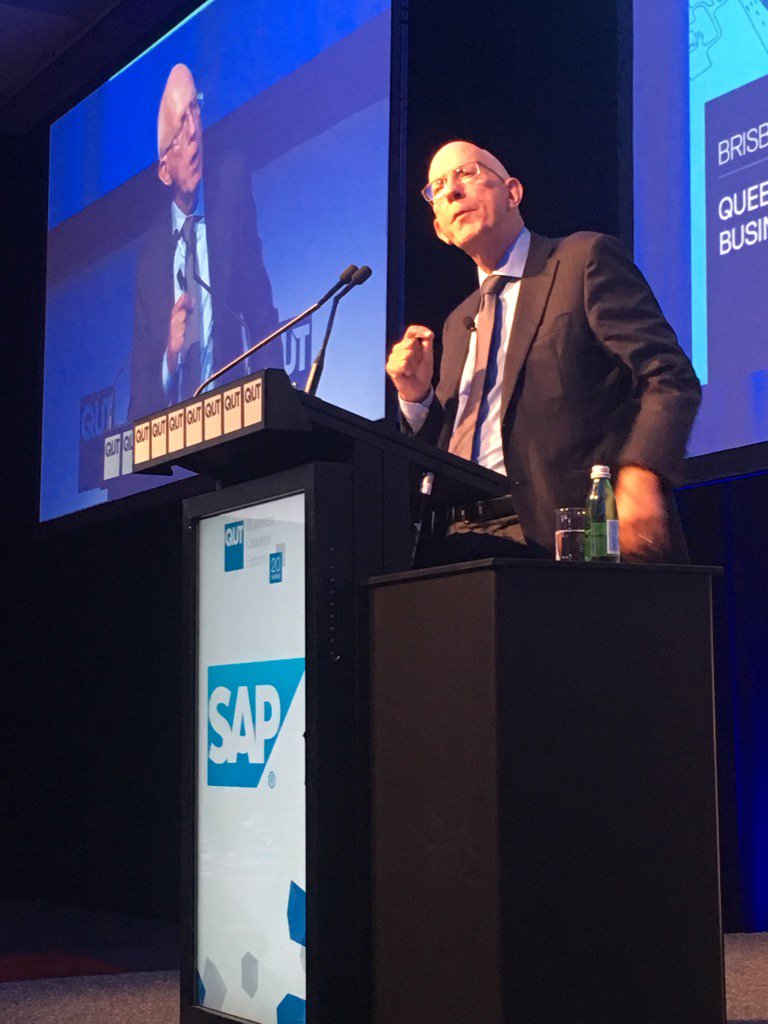 maxroberts's tweet photo. #qutblf Lance Hockridge sharing his leadership journey at QUT Business Leaders Forum @SAPANZ https://t.co/5djkAYtXqU