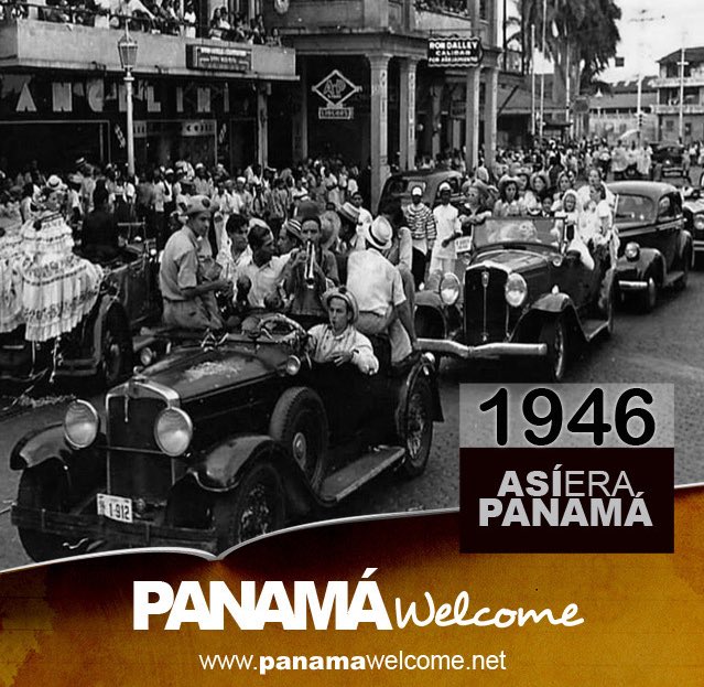 PanamaFlyer's tweet photo. #AsiEraPanama Carnavales de La Victoria en 1946 https://t.co/LslvtiArFv