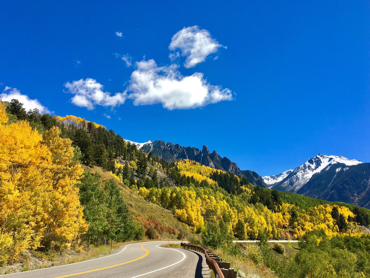 We can't wait for the leaves to start changing! '@shelly_guthrie: San Juan Skyway south of Telluride last Fall'