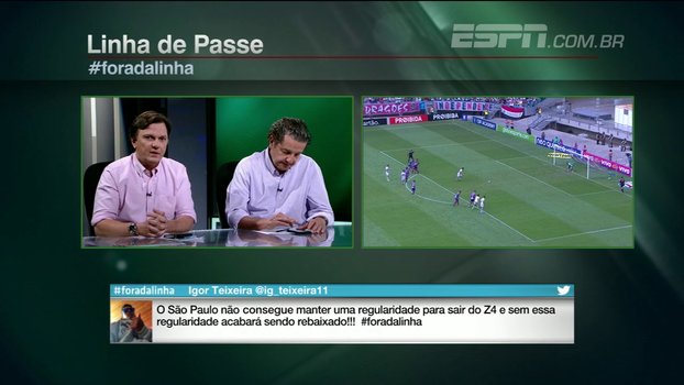 Mauro: 'Depois de duas semanas só treinando, a defesa do São Paulo tem que estar mais organizada' es.pn/2gGjhZi #foradalinha