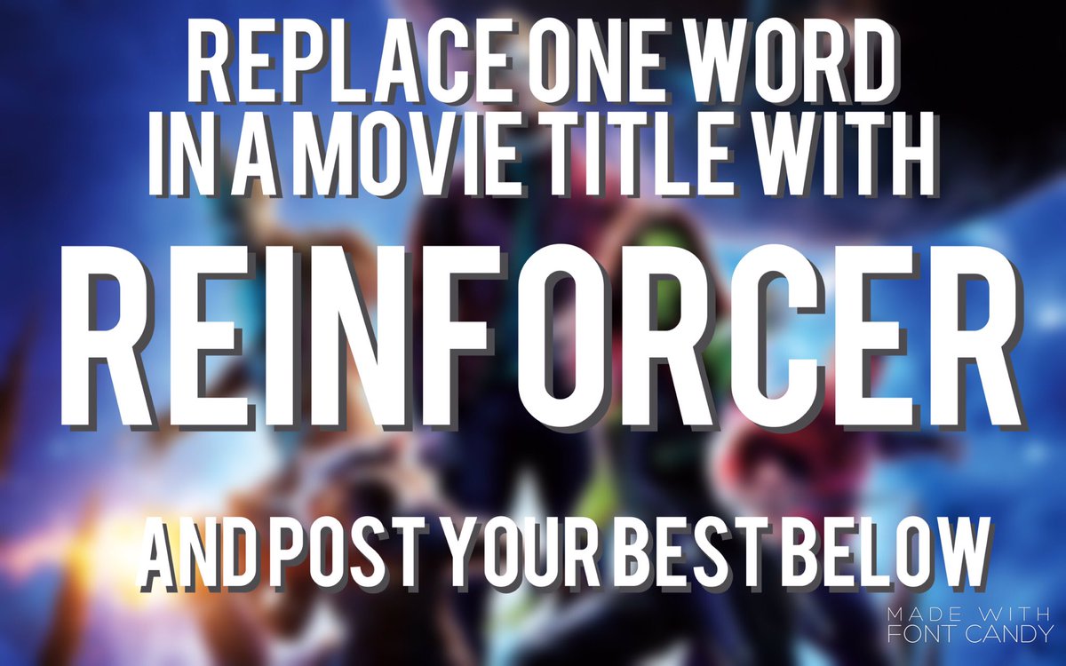 BarefootBehvior's tweet photo. I'll start, Guardians of the Reinforcer. #movieswithreinforcer #ABAhumor #ABAfun https://t.co/BLfVsYzCzv