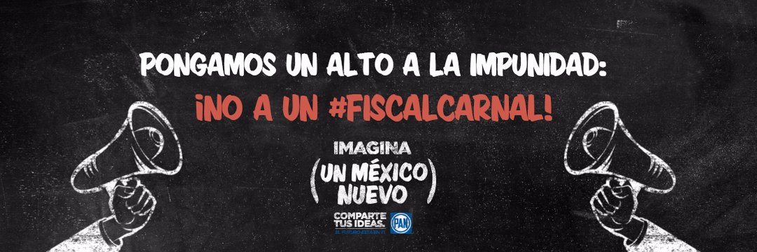 ¡ No a un #FiscalCarnal !