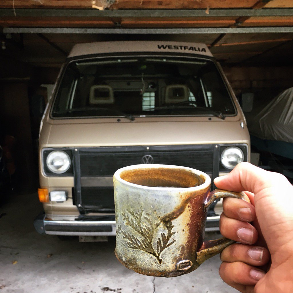 GraceWBoyd's tweet photo. Faye is all tucked in for winter. Cheers my sweet girl #vanlife #westfalia #adventure https://t.co/9aBqTrVFGg
