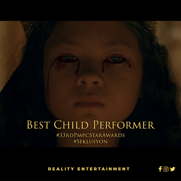 RealityEntPH's tweet photo. JUST IN:
#Seklusyon in its exquisite win of the year!
#BestProductionDesign
#BestChildPerformer
#BestSoundEngineer
https://t.co/h0uYLCebQW https://t.co/yDd6E3dUak
