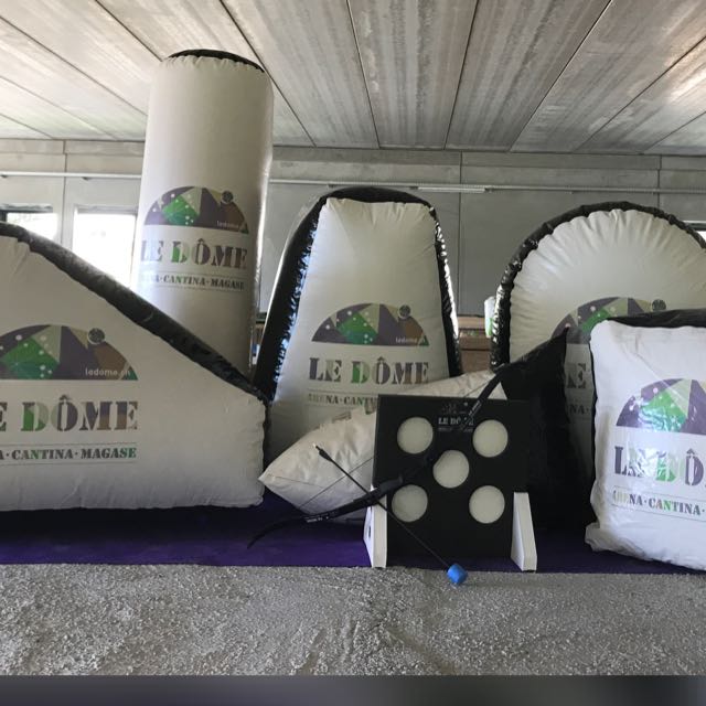 LisaGuo7's tweet image. inflatable bunker for paintable and archery games!