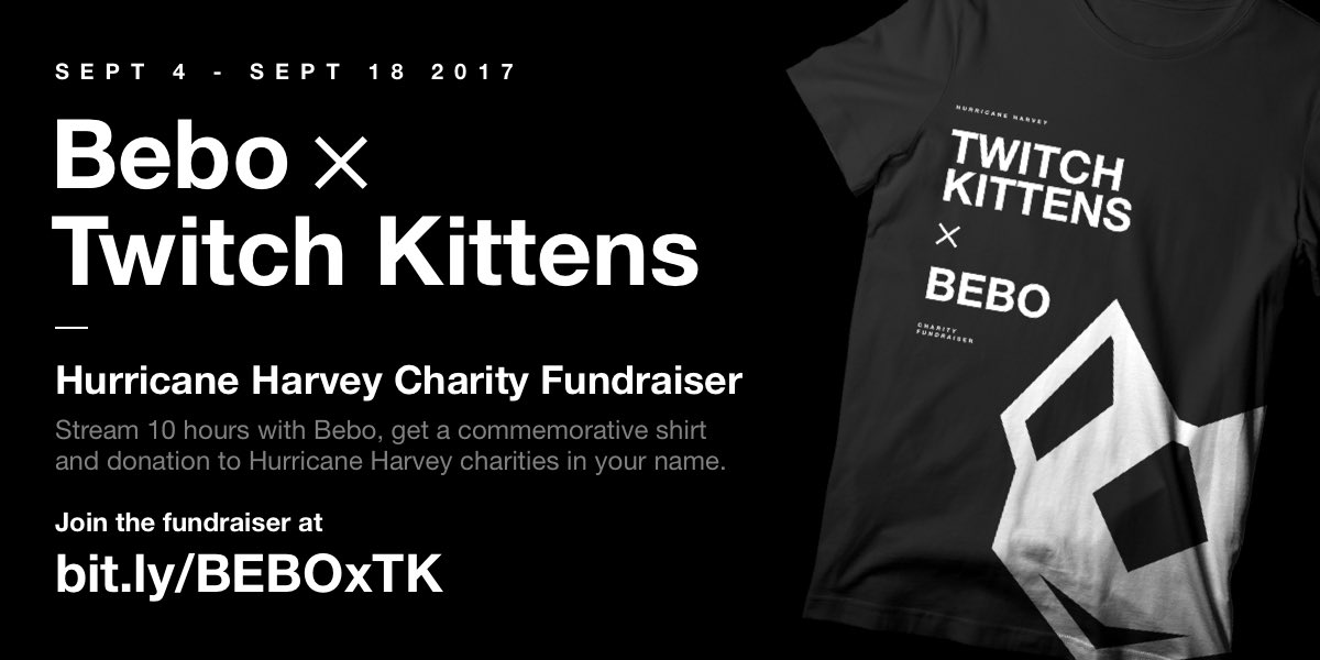 MrClean823's tweet image. #HelpHouston #twitchkittens @Bebo_Official @TwitchCharity