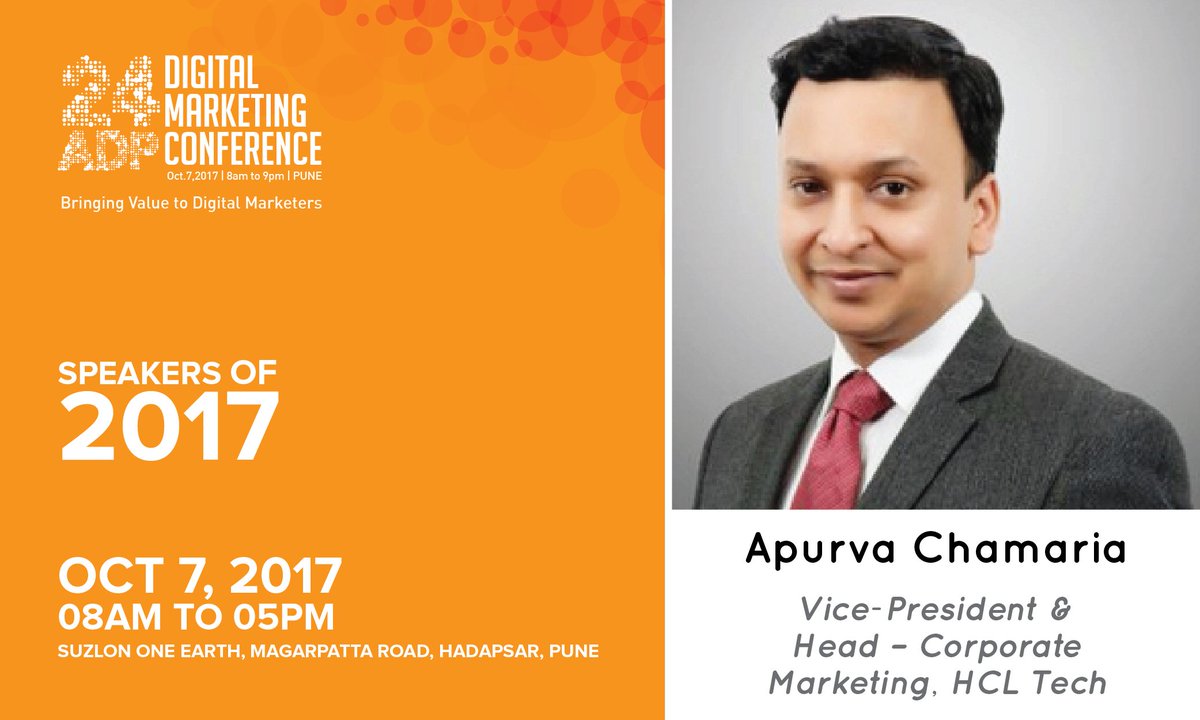 PuneMarketers's tweet photo. We welcome the 1st #Keynote Speaker @a1purva at 24adp #DigitalMarketing #Conference organized by #PuneMarketers #Pune https://t.co/hMzZ46ccr4