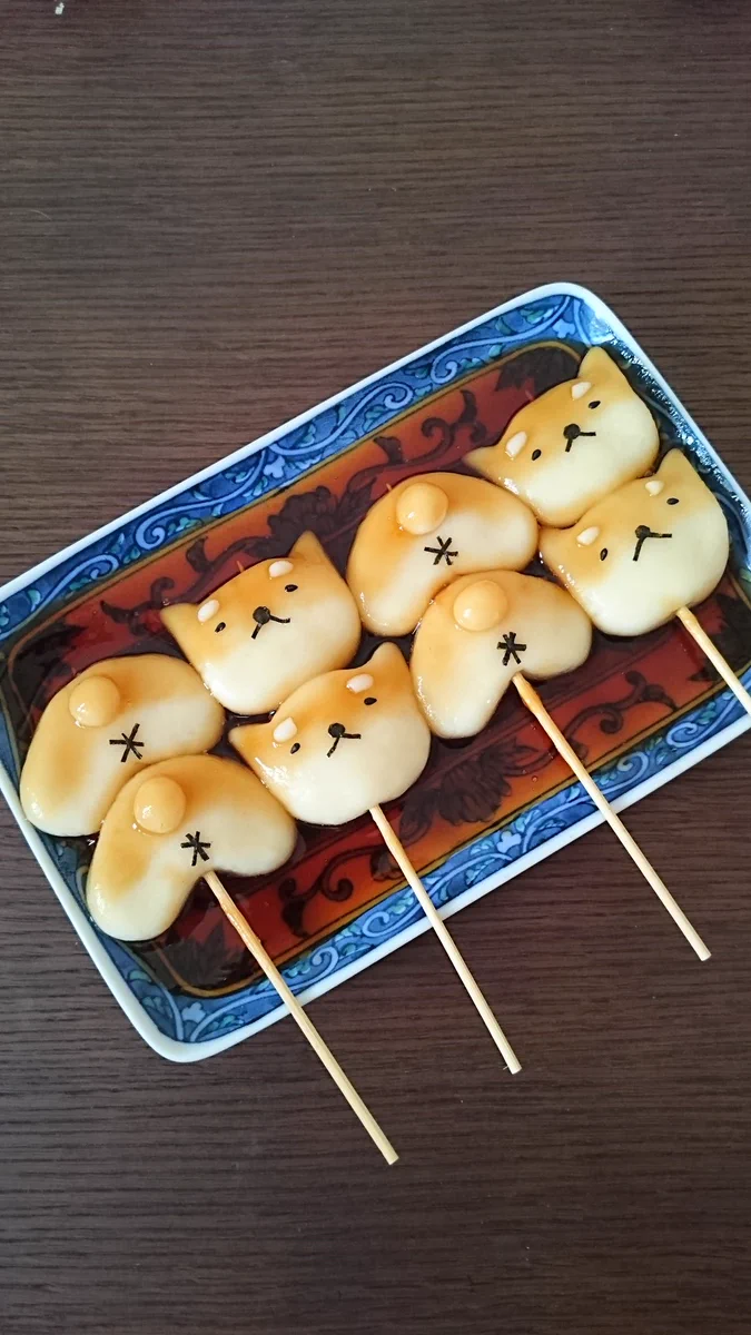 タレのかかり方が絶妙ｗｗｗｗｗ可愛すぎて食べれないワンコのダンゴ！！！