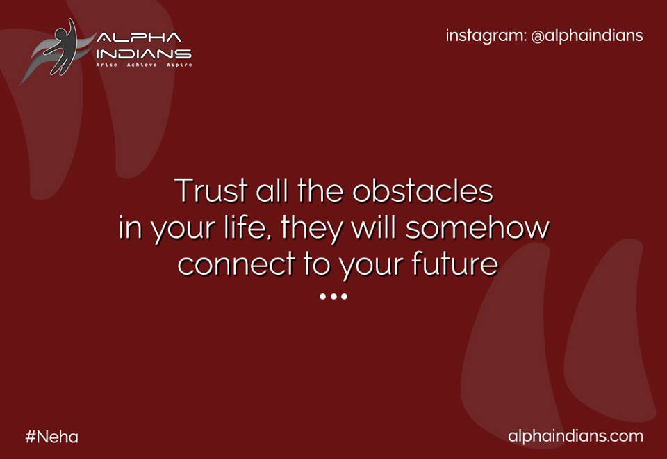 AlphaIndians's tweet photo. When obstacles arise it somehow directs you to your goals!
#TuesdayThoughts #TeachersDay https://t.co/1kNAdamFgO