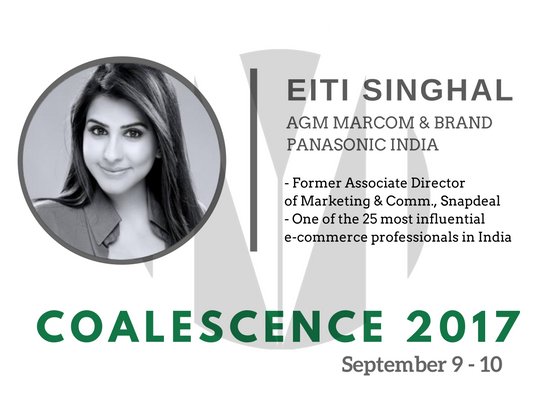 OYM_IIMKASHIPUR's tweet photo. #IIMKashipur is proud to announce @EitiSinghal ,AGM Marcom &amp; Brand, Panasonic India, as the speaker of #Coalescence_17 #Coalescence #OYM https://t.co/hINVJtJmew
