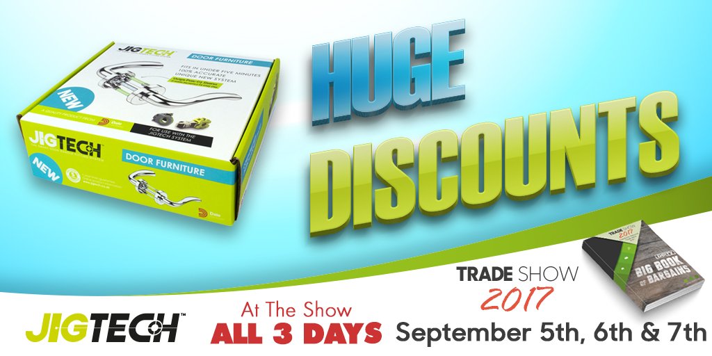 candwberry's tweet photo. @JigtechPro Don't miss out on some fantastic offers from @JigtechPro , attending the show 5-7th Sept. Visit the stand for info #TS2017 #handles #jigtech https://t.co/pEqEQJ2LvG