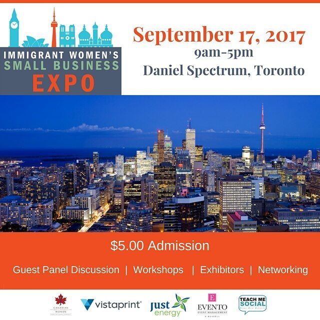 CdnSmallBizWmn's tweet photo. Will you be joining us?  Sept 17th let us celebrate The Changing Face of the Immigrant Community.  Find out more: … https://t.co/025IWTjDt5 https://t.co/yPvdAI9Mz1
