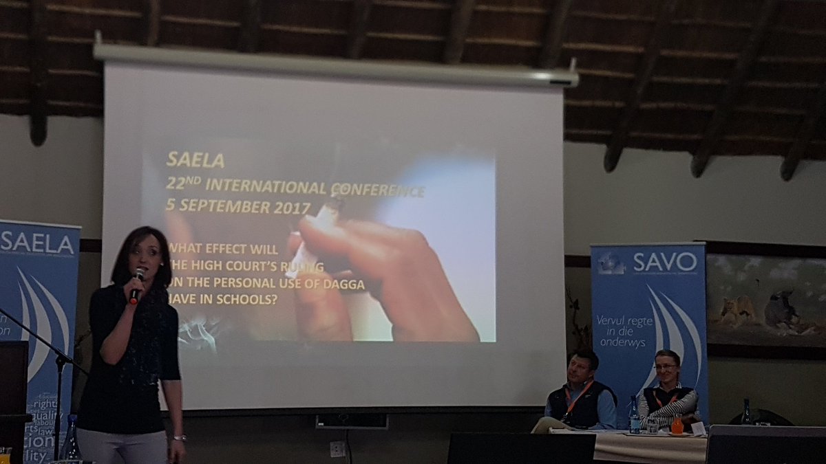 annamagrietdW's tweet photo. Ankia Bester giving a union's perspective on the possible influence of the dagga ruling in schools #SAELA2017 https://t.co/4mn13eWo1m