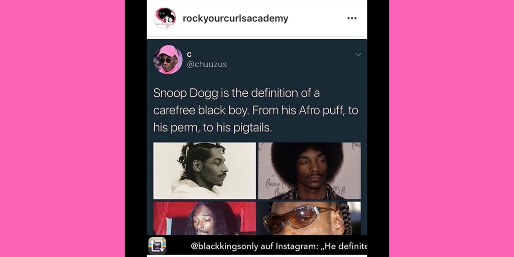RycaEvent's tweet photo. #mencrushmondays Repost from @blackkingsonly auf Instagram: „He definitely was 😭❤️😍 #melaninking #snoopdogg @snoopdogg“ https://t.co/X8YxXBNIrb