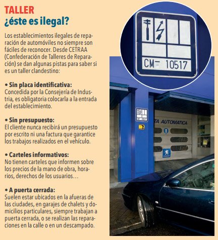 guardiacivil's tweet photo. Existen varios indicios que te pueden hacer sospechar que el taller que estás visitando no es legal

Echa un ojo a esta infografía de @DGTes https://t.co/8r8OPCFTBs