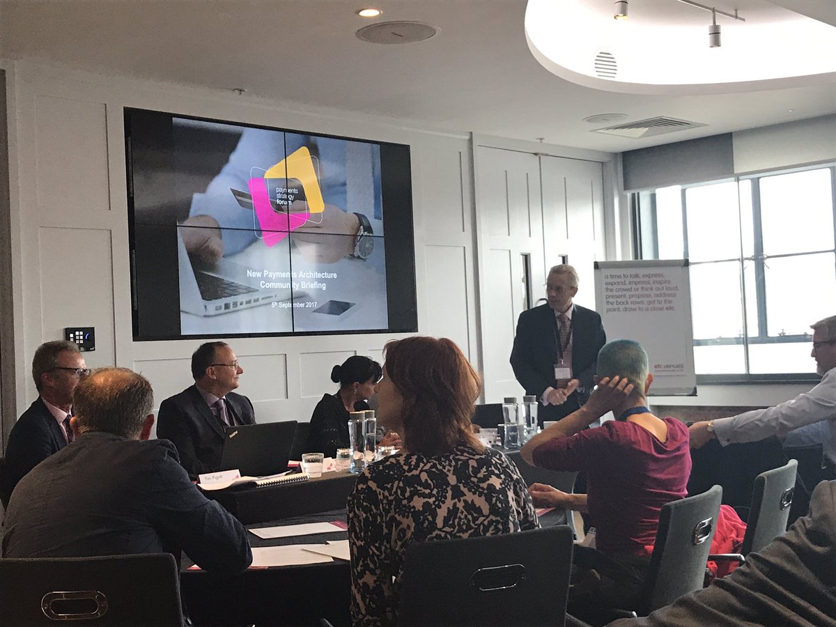 ThePSR's tweet photo. Discussions now about New Payments Architecture #PSFBlueprint https://t.co/65slDCNLb0