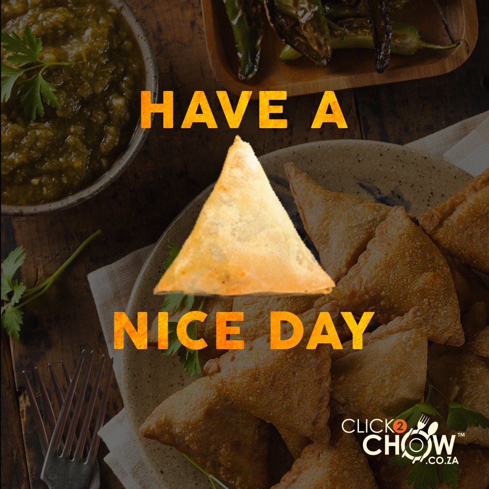 Click2Chow's tweet photo. Why does triangles have three sides? Because Samosa! You're Samosa welcome. #SamosaDay https://t.co/ocuWEb8wUH