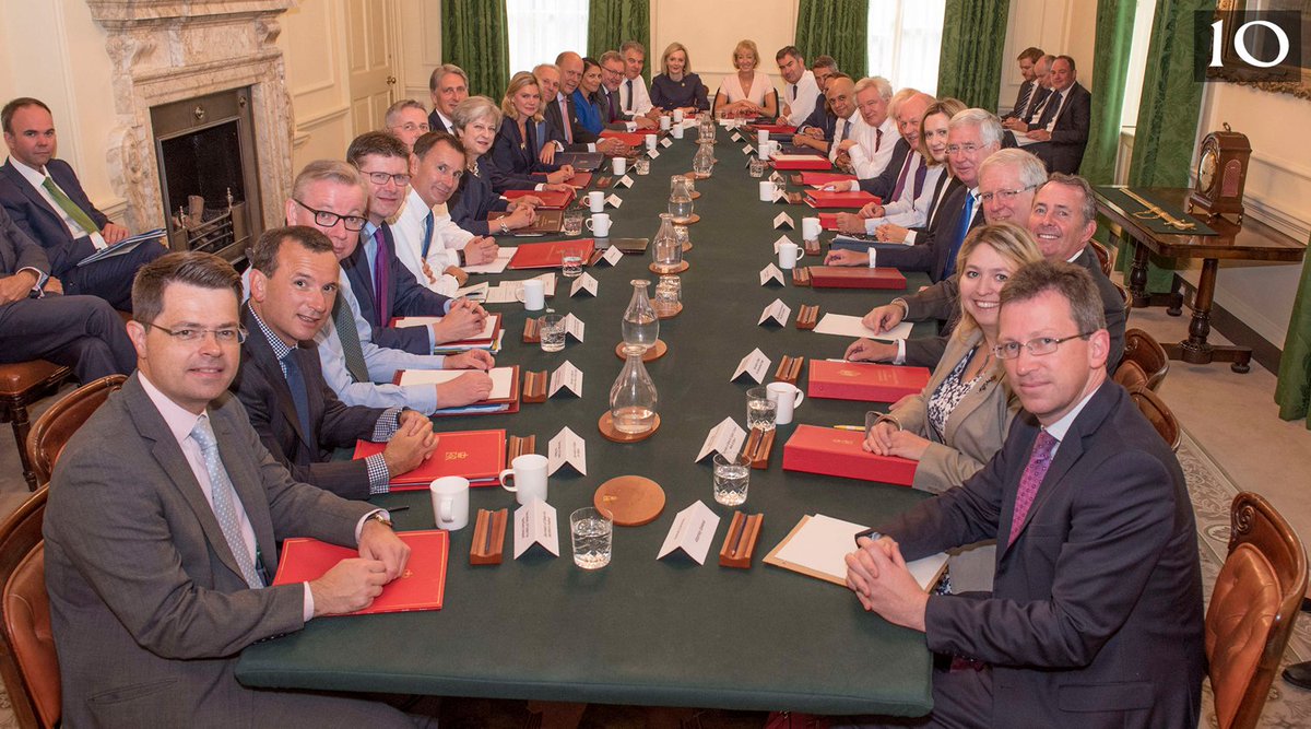 10DowningStreet's tweet photo. Prime Minister Theresa May chairs the first Cabinet meeting of the new Parliament https://t.co/Zflhqg4s5L