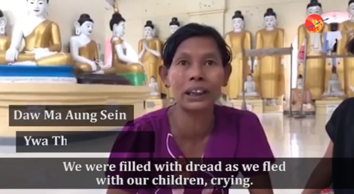 #Rakhine Update : Women in Camps : We're filled with dread as we fled with our children and crying ! #ARSA  facebook.com/theirrawaddy/v…