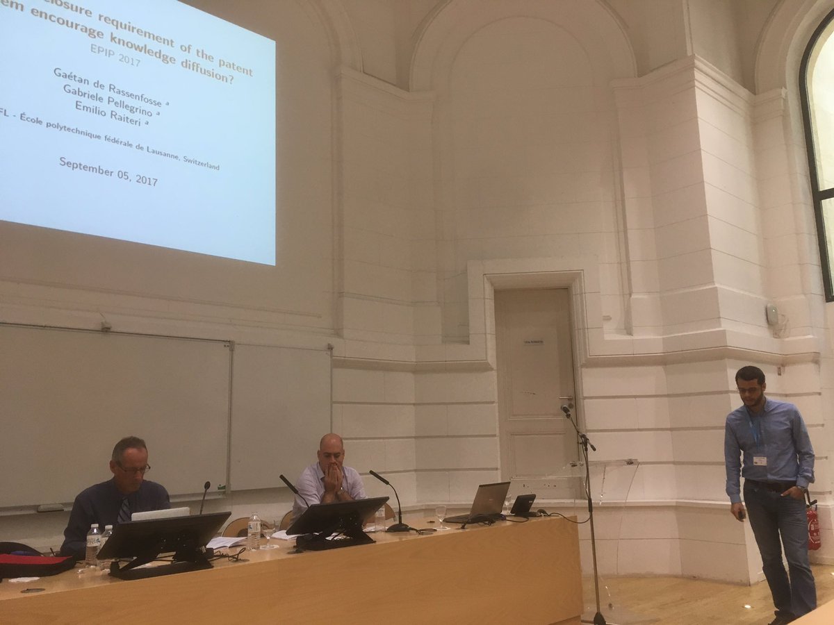 emiguelez's tweet image. Does #patentdisclousure encourage #knowledgediffusion? #Pellegrino, @gderasse &amp;amp; @emilioraiteri say yes! @EPFL