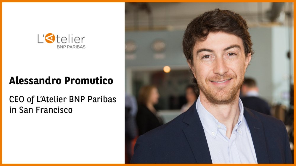 latelier's tweet photo. [#Nomination] Alessandro Promutico is our new CEO of L’Atelier BNP Paribas in SF w/@matthieusoule as deputy CEO! https://t.co/n0JgSVRTF3 https://t.co/egkBYPgINu